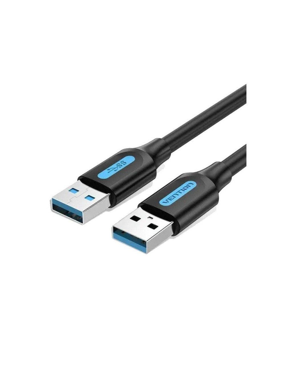 Cable USB 3.0 Vention CONBH/ USB Macho - USB Macho/ 5Gbps/ 2m/ Negro