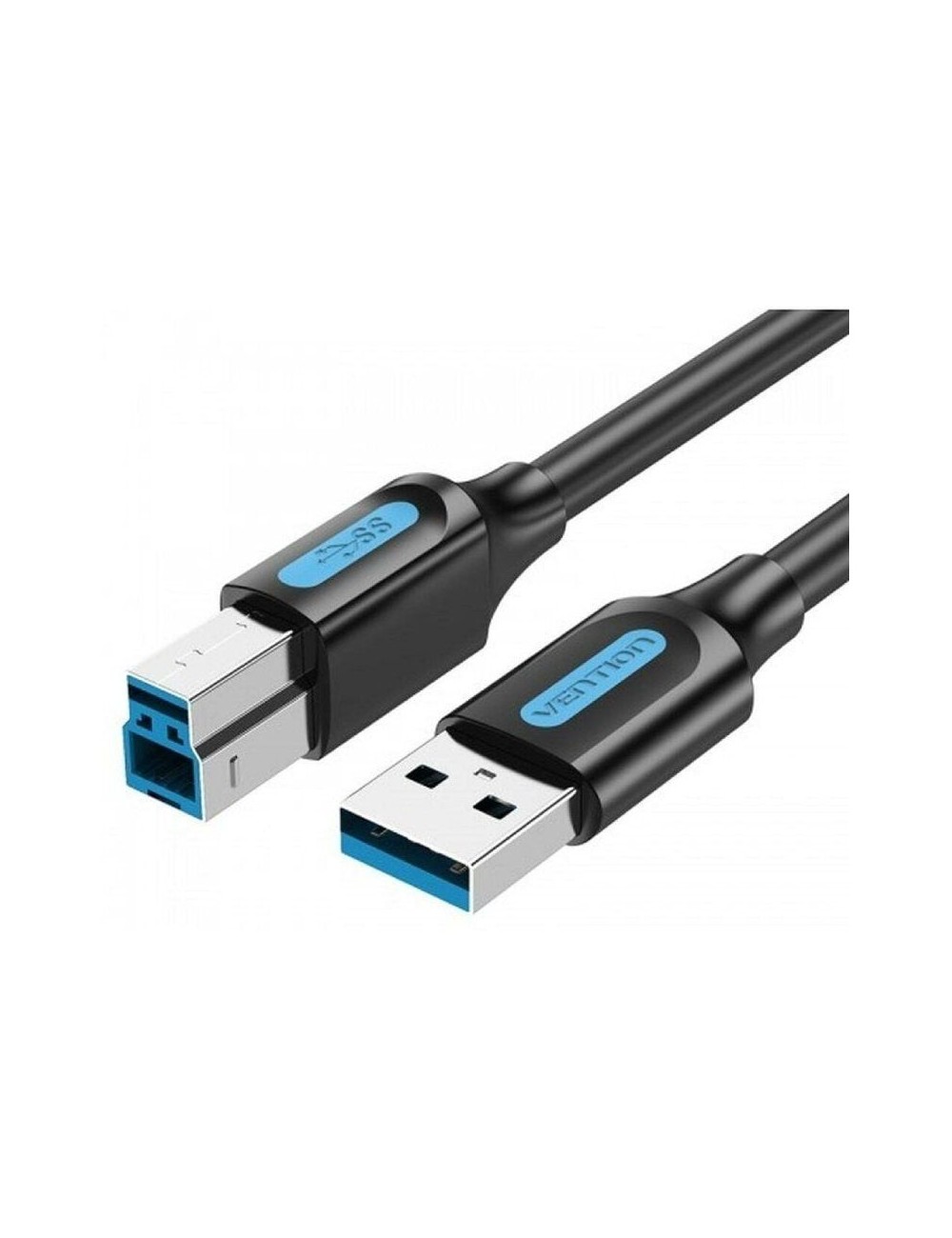 Cable USB 3.0 Vention COOBF/ USB Tipo-B Macho - USB Macho/ 5Gbps/ 1m/ Negro