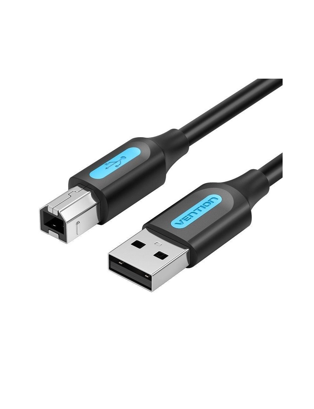 Cable USB 2.0 Impresora Vention COQBH/ USB Tipo-B Macho - USB Macho/ 480Mbps/ 2m/ Negro