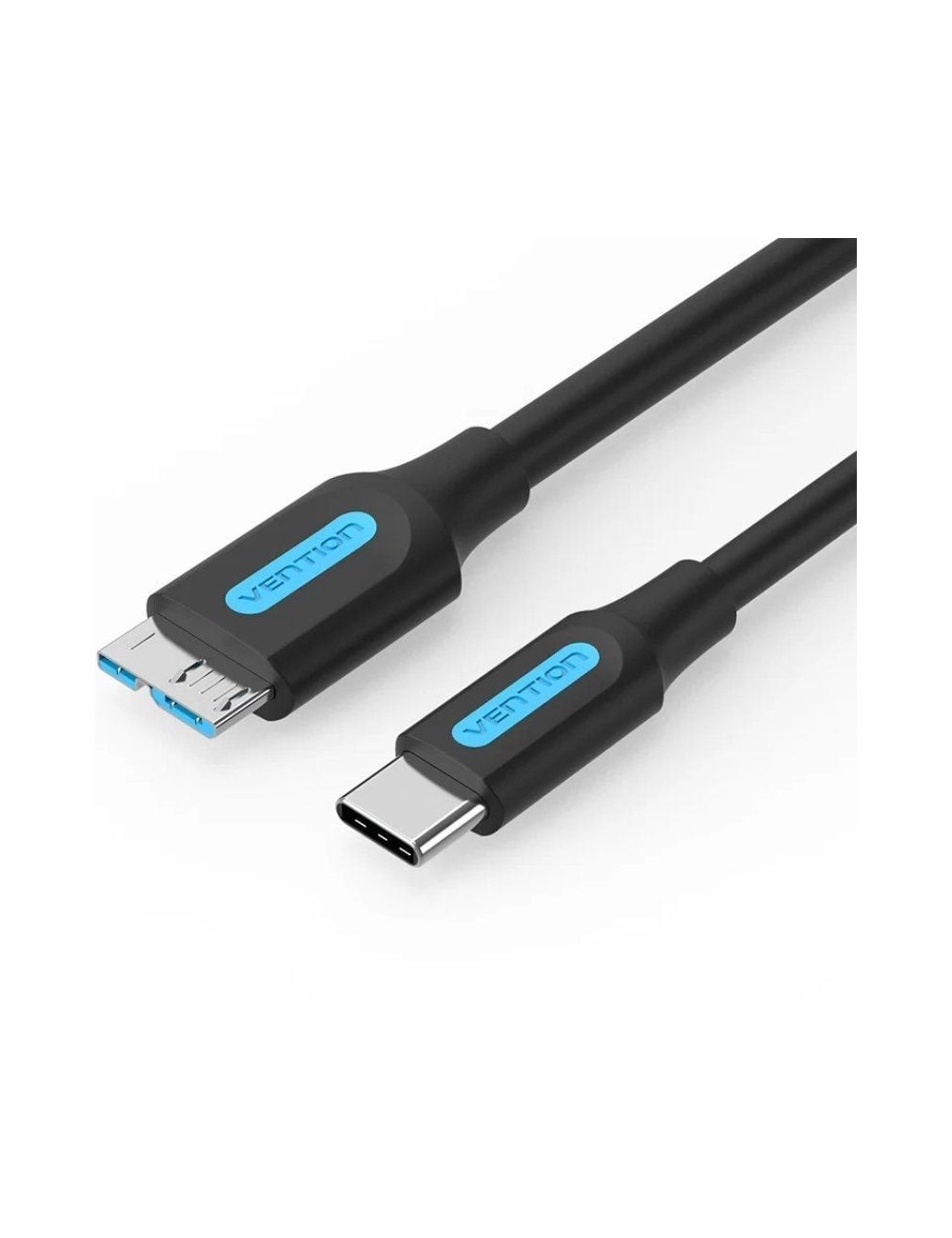 Cable USB 3.0 Vention CQABD/ microUSB Macho - USB Tipo-C Macho/ 5Gbps/ 50cm/ Negro
