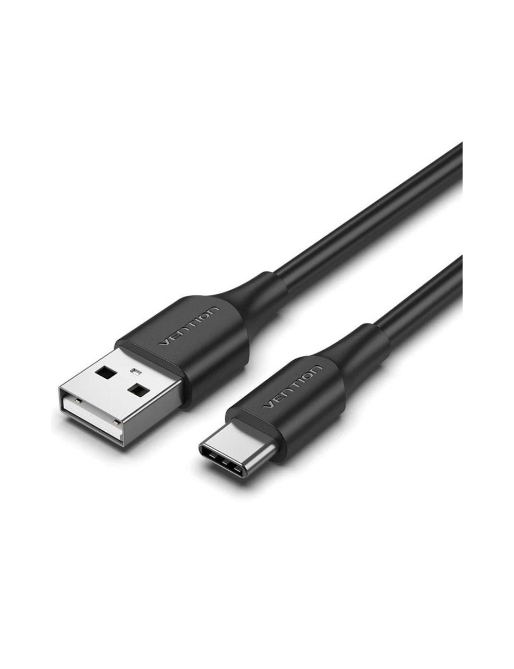 Cable USB 2.0 Tipo-C Vention CTHBD/ USB Tipo-C Macho - USB Macho/ 480Mbps/ 50cm/ Negro