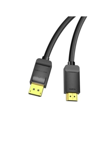 Cable Conversor Vention HADBH/ Displayport Macho - HDMI Macho/ 2m/ Negro