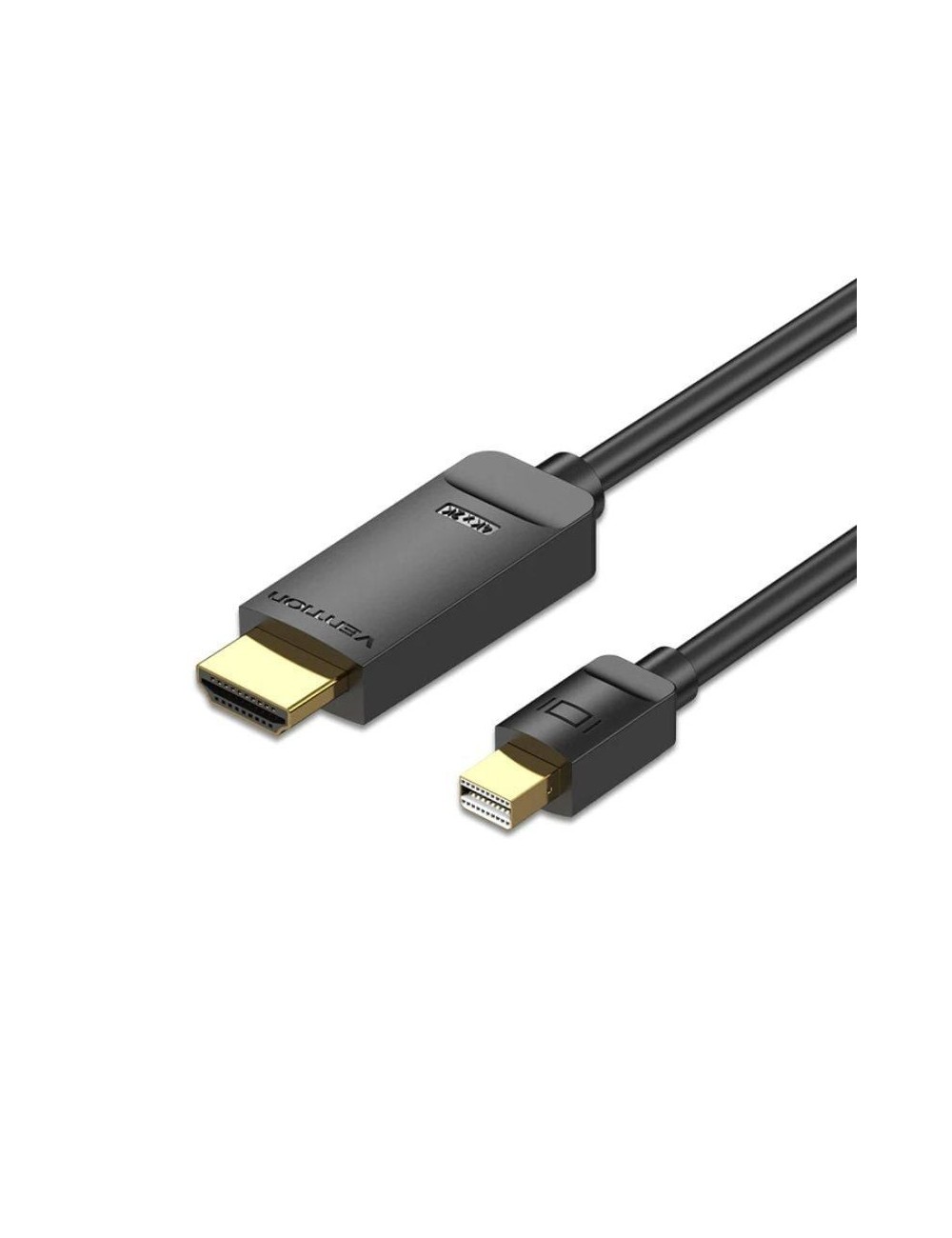 Cable Conversor Vention HAHBH/ Mini Displayport Macho - HDMI Macho/ 2m/ Negro