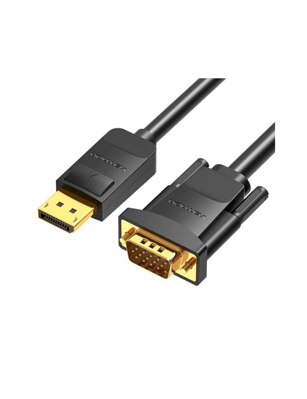 Cable Conversor Vention HBLBG/ DisplayPort Macho - VGA Macho/ 1.5m/ Negro