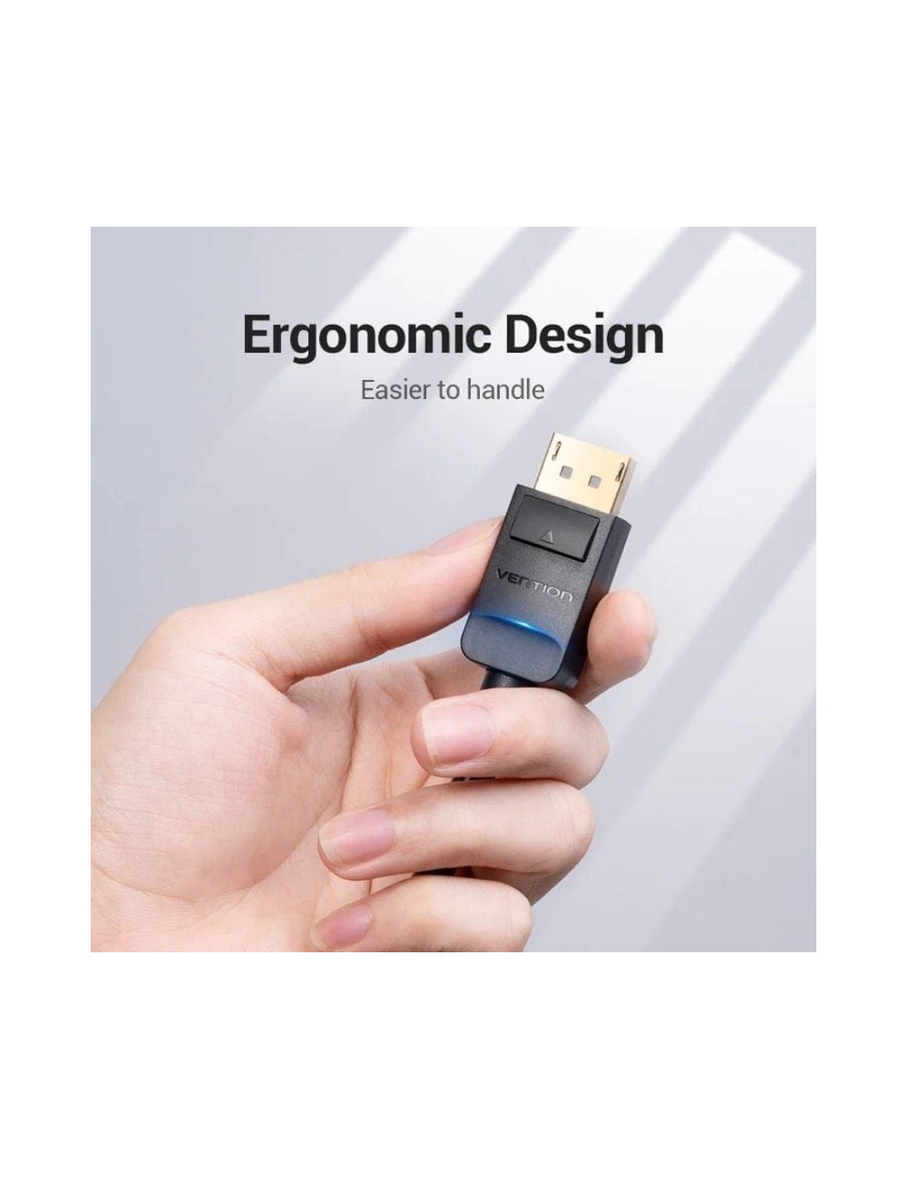 Cable Conversor Vention HBLBH/ DisplayPort Macho - VGA Macho/ 2m/ Negro