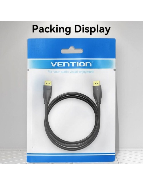 Cable DisplayPort 1.4 8K Vention HCDBH/ DisplayPort Macho - DisplayPort Macho/ 2m/ Negro