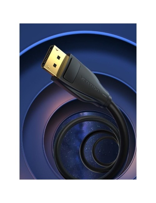 Cable Displayport 1.4 8K Vention HCDBI/ Displayport Macho - Displayport Macho/ 3m/ Negro