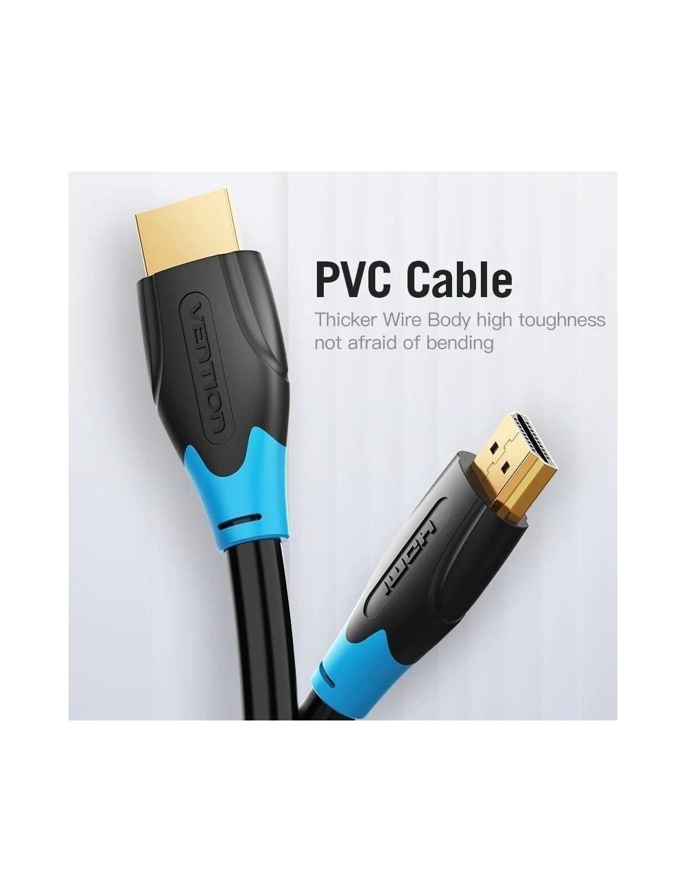 Cable HDMI 2.0 4K Vention AACBQ/ HDMI Macho - HDMI Macho/ 20m/ Negro