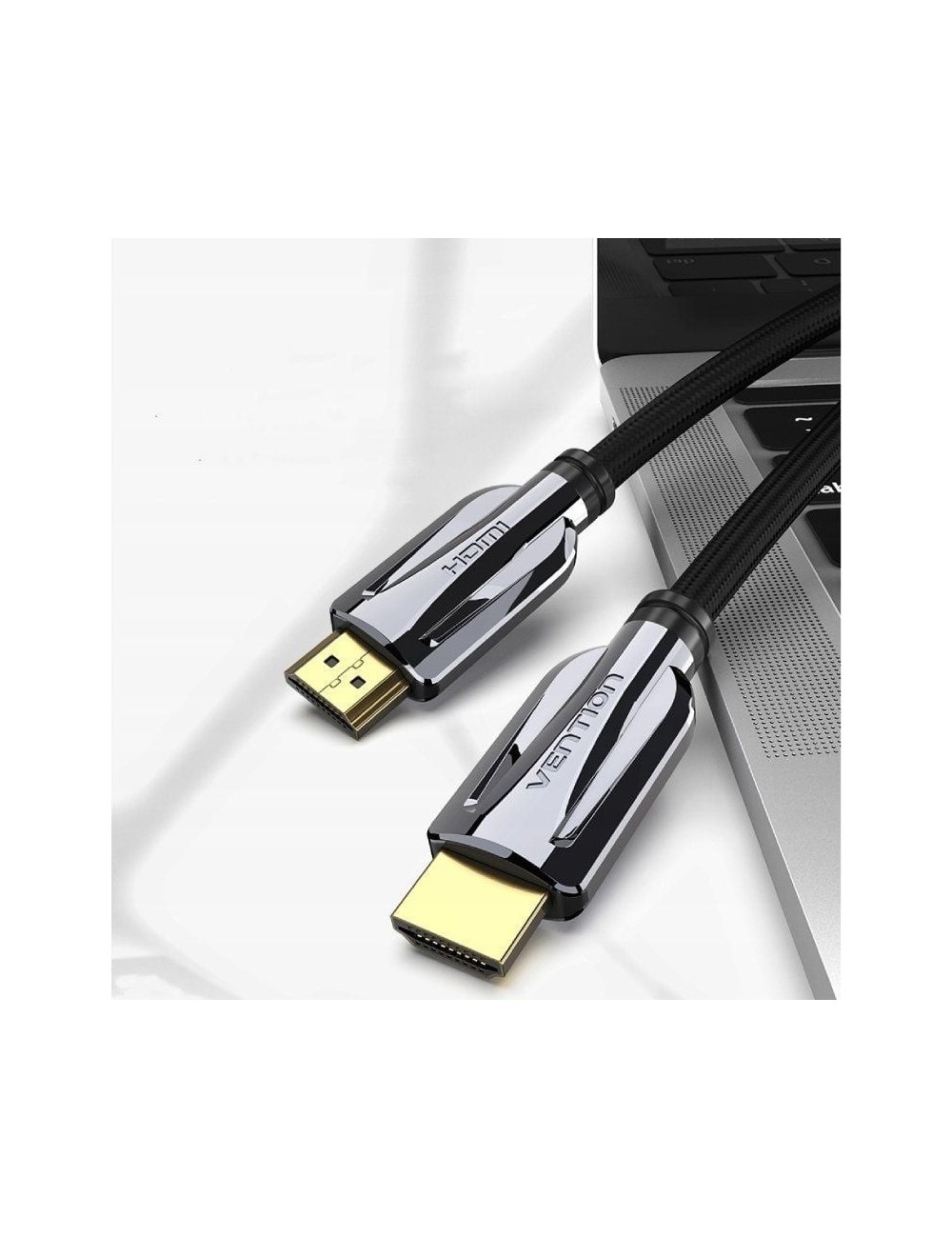 Cable HDMI 2.1 8K Vention AALBI/ HDMI Macho - HDMI Macho/ 3m/ Gris y Negro