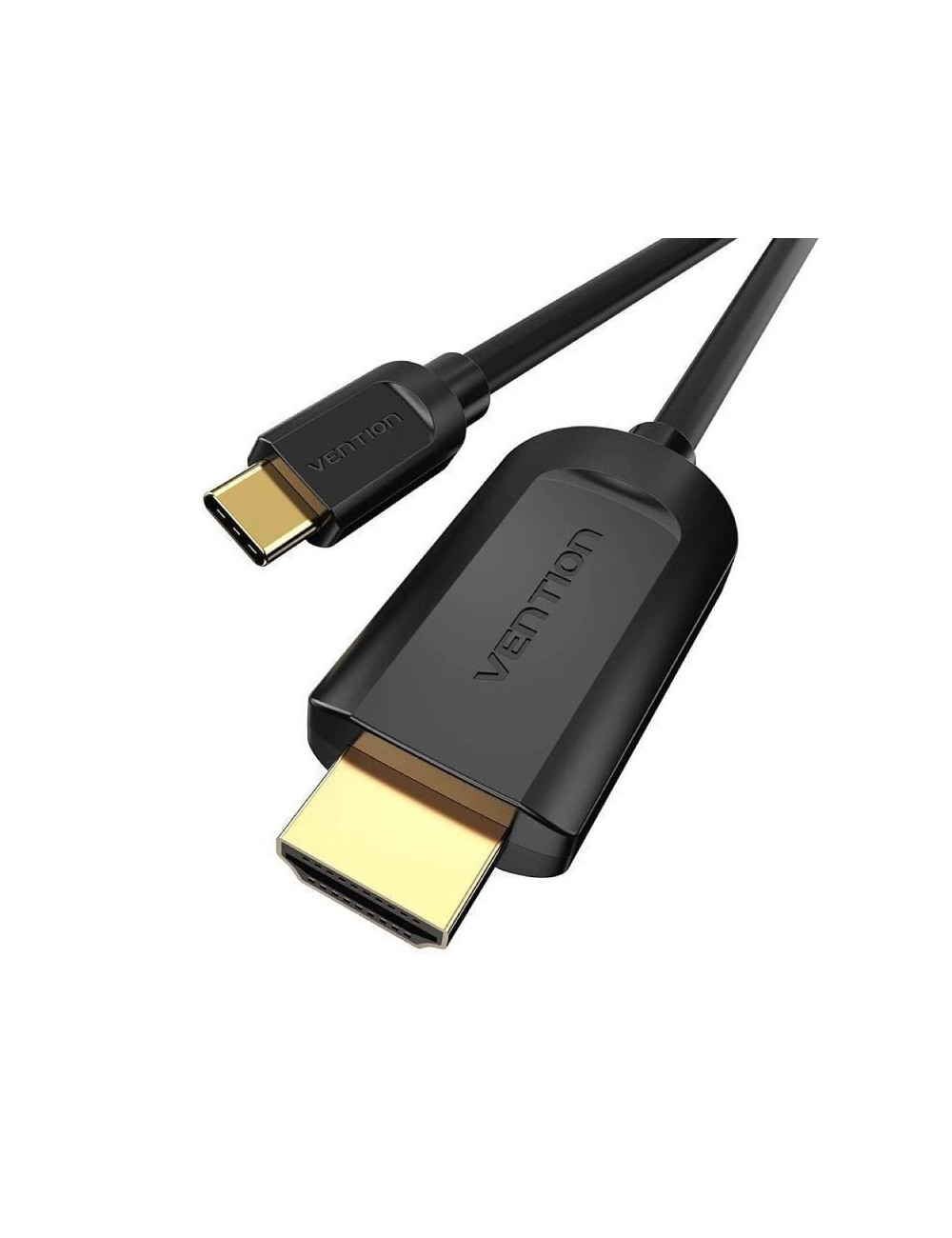 Cable Conversor HDMI 1.4 4K Vention CGUBG/ USB Tipo-C Macho - HDMI Macho/ 1.5m/ Negro