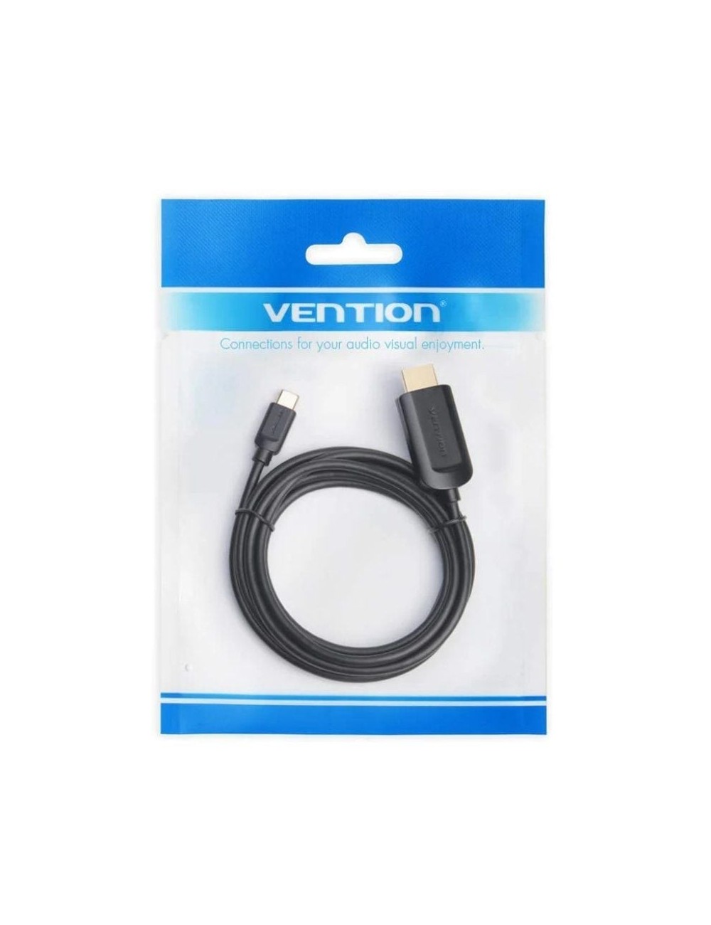 Cable Conversor HDMI 1.4 4K Vention CGUBH/ USB Tipo-C Macho - HDMI Macho/ 2m/ Negro