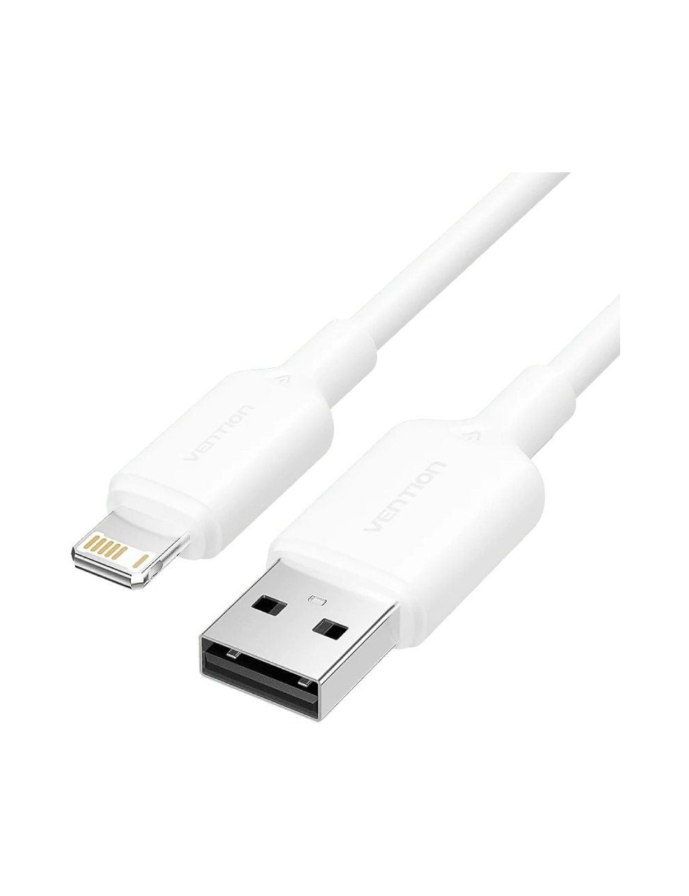 Cable USB 2.0 Lightning Vention LAMWF/ USB Macho - Lightning Macho/ 480Mbps/ 1m/ Blanco