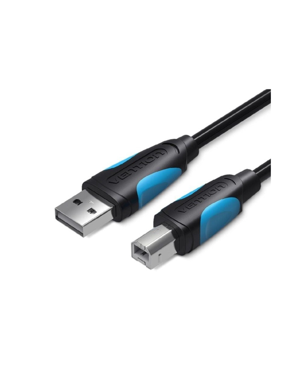 Cable USB 2.0 Impresora Vention VAS-A16-B100/ USB Tipo-B Macho - USB Macho/ 480Mbps/ 1m/ Negro