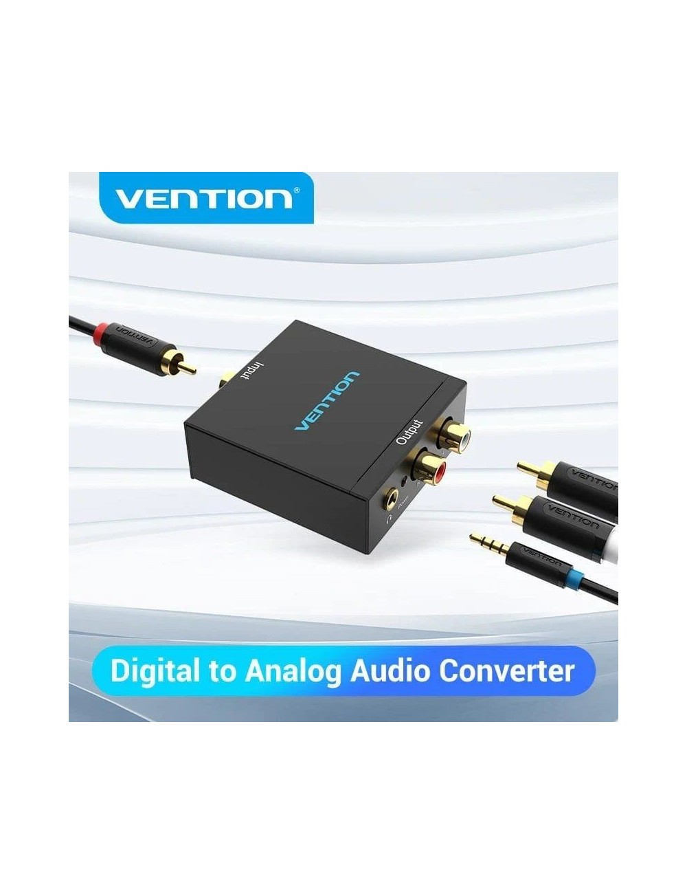 Convertidor de Audio Vention BDFB0-EU/ Entrada Toslink y RCA/ Salida 2x RCA
