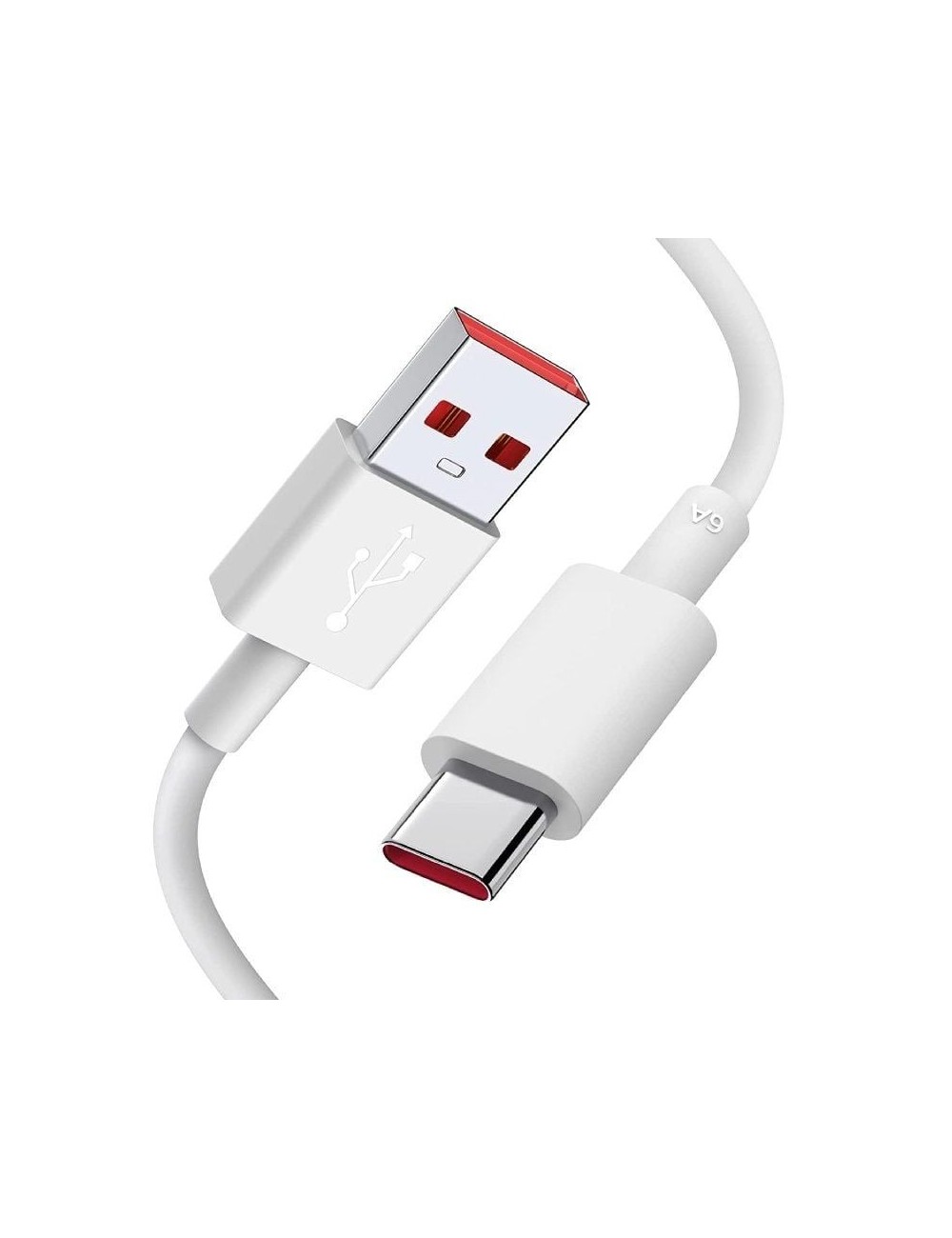 Cable USB Xiaomi 6A Type-A to Type-C/ USB Macho - USB Tipo-C Macho/ 1m/ Blanco