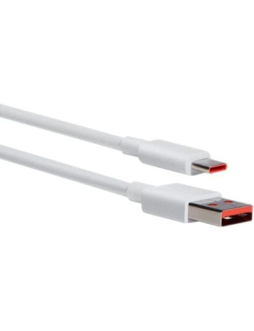 Cable USB Xiaomi 6A Type-A to Type-C/ USB Macho - USB Tipo-C Macho/ 1m/ Blanco