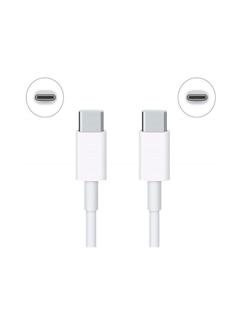Cable USB 2.0 Tipo C Xiaomi SJV4108GL/ USB Tipo-C Macho - USB Tipo-C Macho/ 1.5m/ Blanco