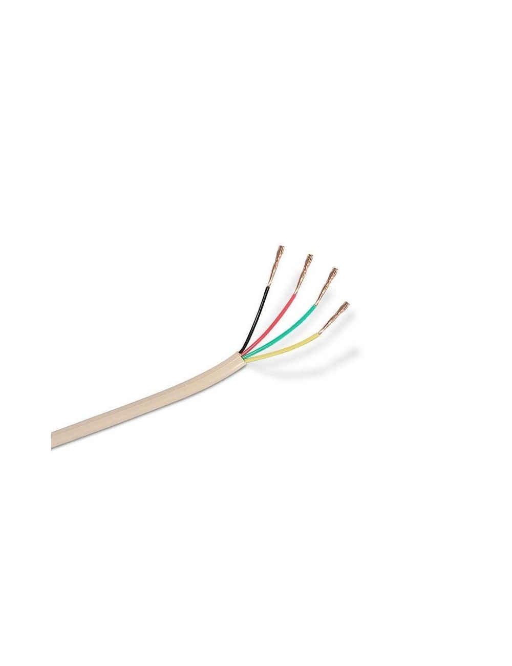 Bobina de Cable de Teléfono Aisens A143-0321 4C/ 100m/ Beige