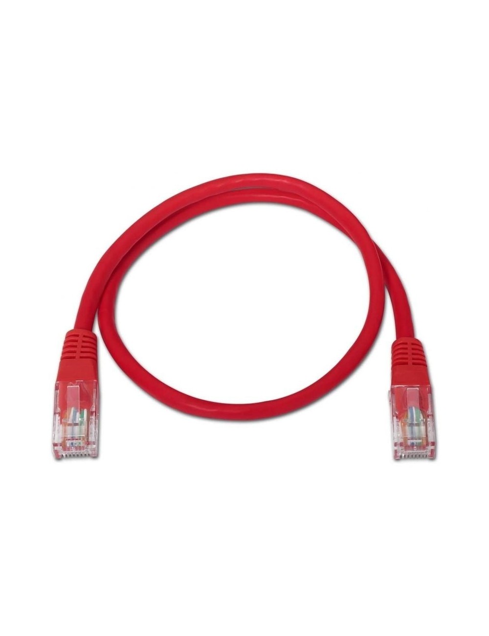 Cable de Red RJ45 UTP Aisens A133-0187 Cat.5e/ 50cm/ Rojo