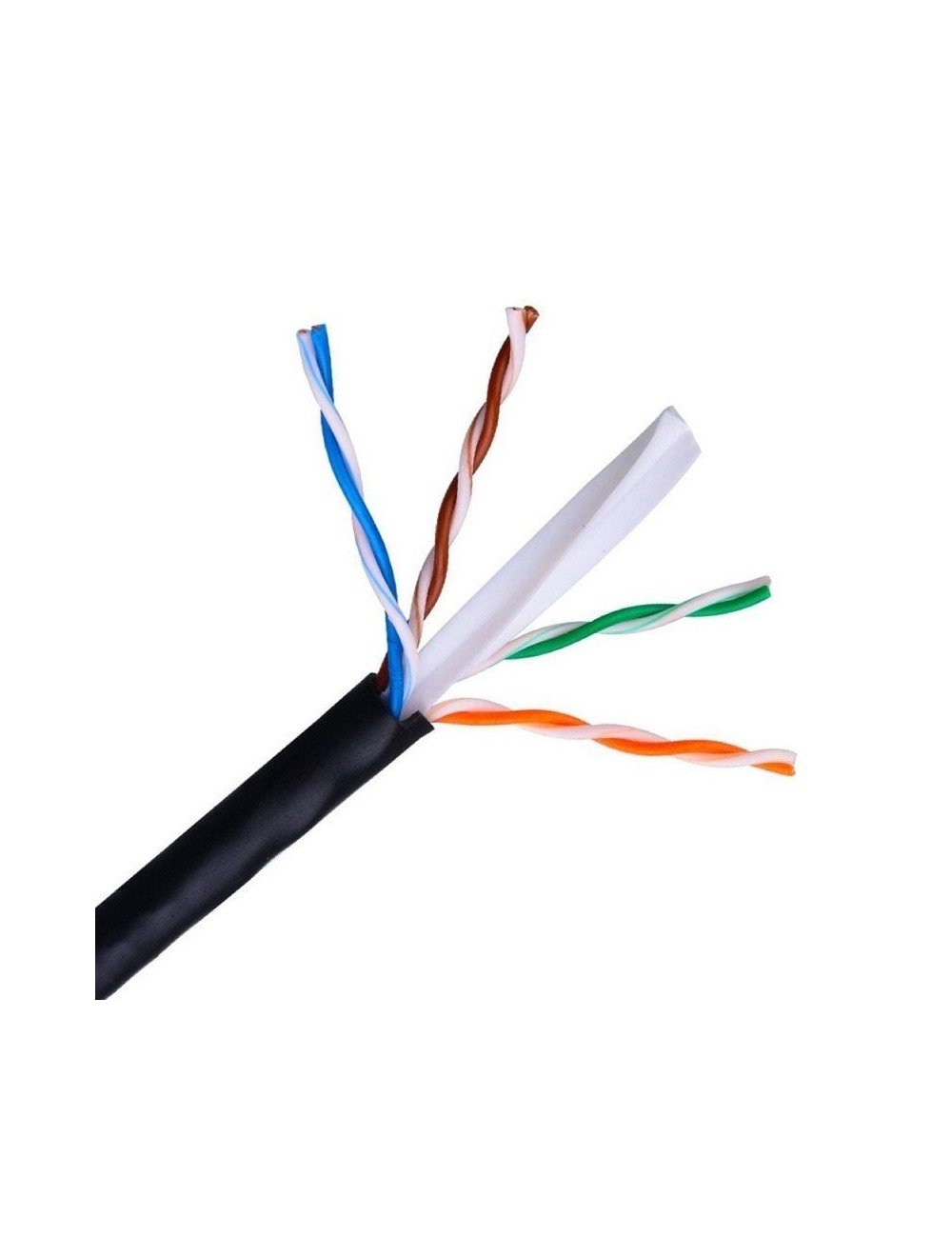 Bobina de Cable RJ45 para Exteriores UTP Aisens A135-0263 Cat.6/ 100m/ Impermeable/ Negro