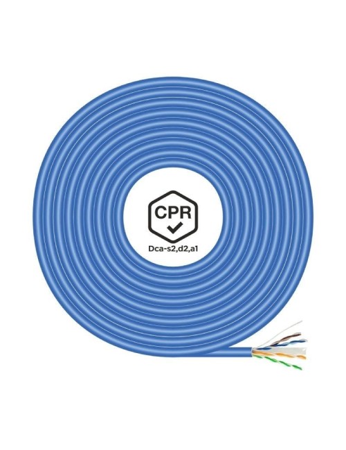 Bobina de Cable RJ45 UTP AWG24 LSZH CPR Dca Aisens A135-0662 Cat.6/ 100m/ Azul