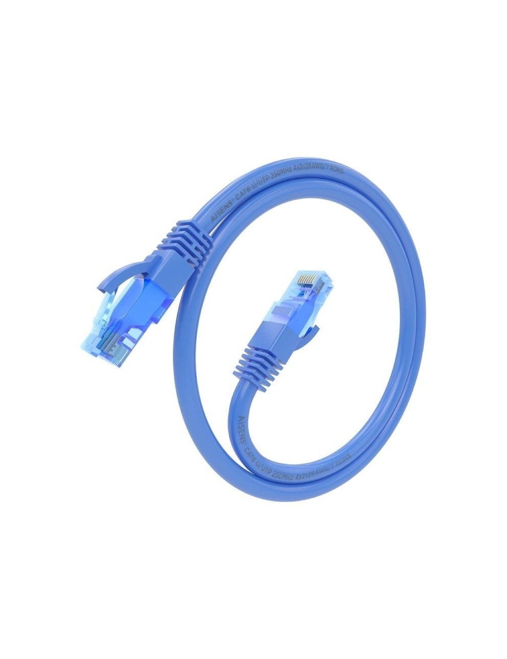Cable de Red RJ45 AWG26 CCA UTP Aisens A135-0795 Cat.6/ 25cm/ Azul
