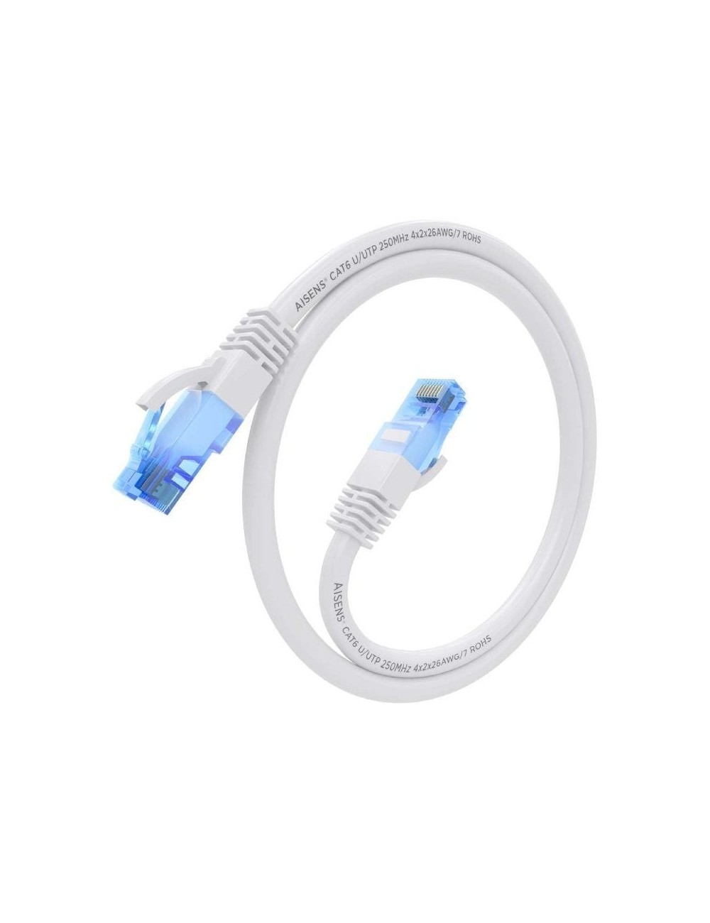 Cable de Red RJ45 AWG26 CCA UTP Aisens A135-0820 Cat.6/ 1.5m/ Blanco