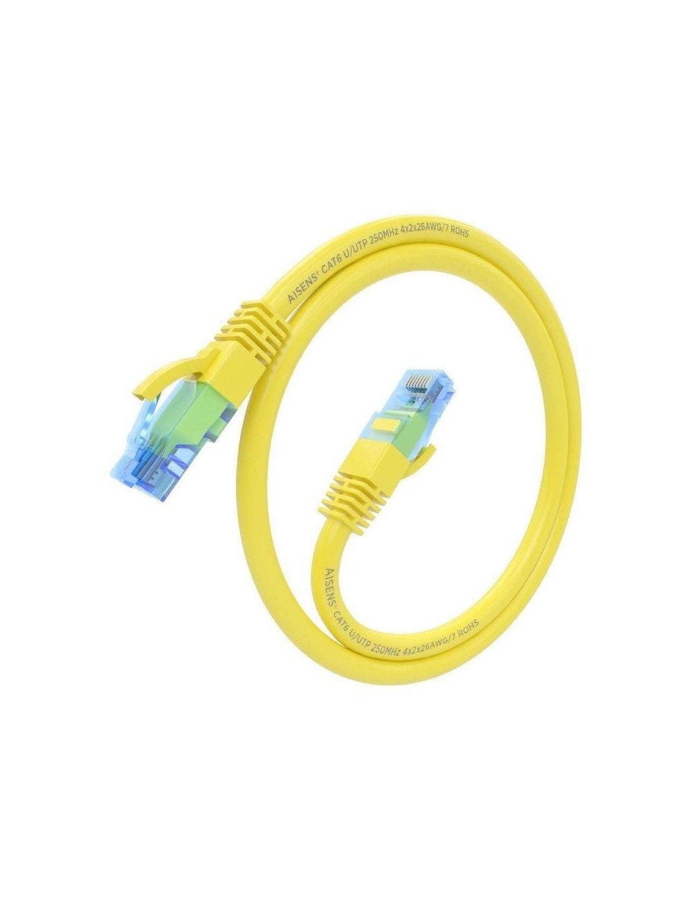 Cable de Red RJ45 AWG26 CCA UTP Aisens A135-0836 Cat.6/ 3m/ Amarillo