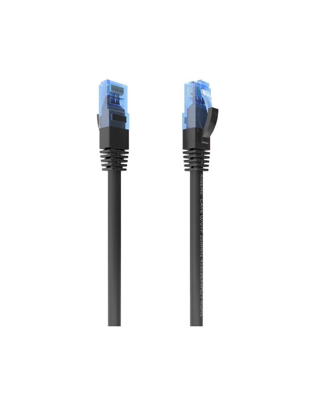 Cable de Red RJ45 AWG26 CCA UTP Aisens A135-0840 Cat.6/ 30cm/ Negro