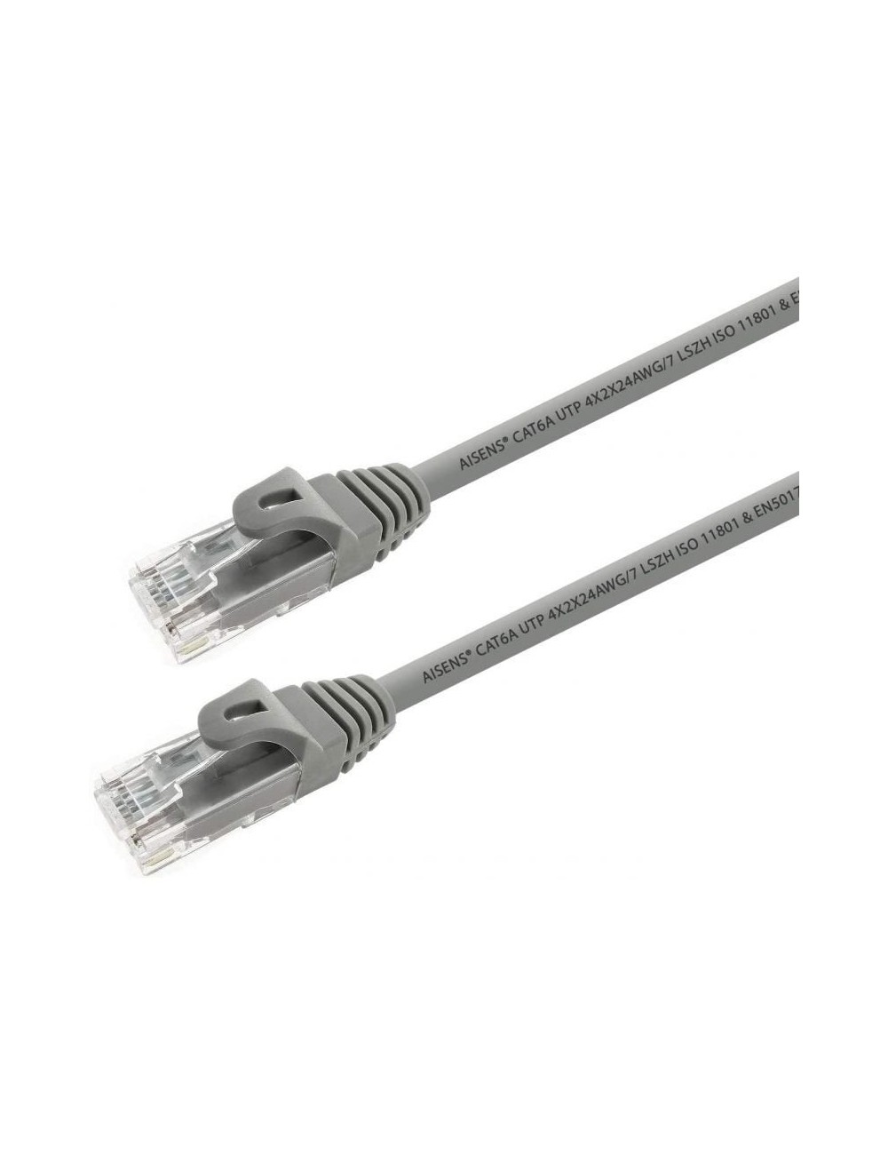 Cable de Red RJ45 UTP Aisens A145-0325 Cat.6A/ 50cm/ Gris