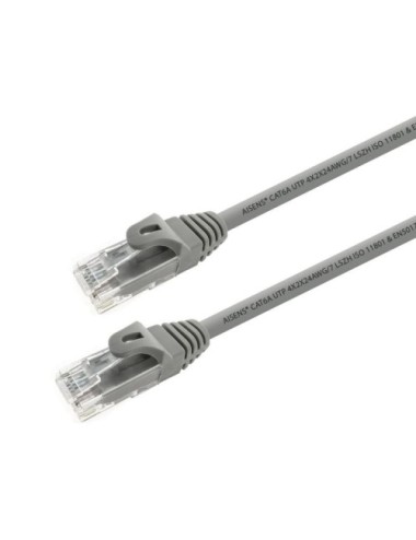 CABLE DE RED RJ45 UTP AISENS CAT.6A 2MTS GRIS ( A145.0327 )