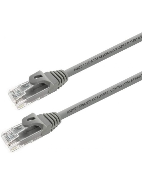 Cable de Red RJ45 UTP Aisens A145-0328 Cat.6A/ 3m/ Gris