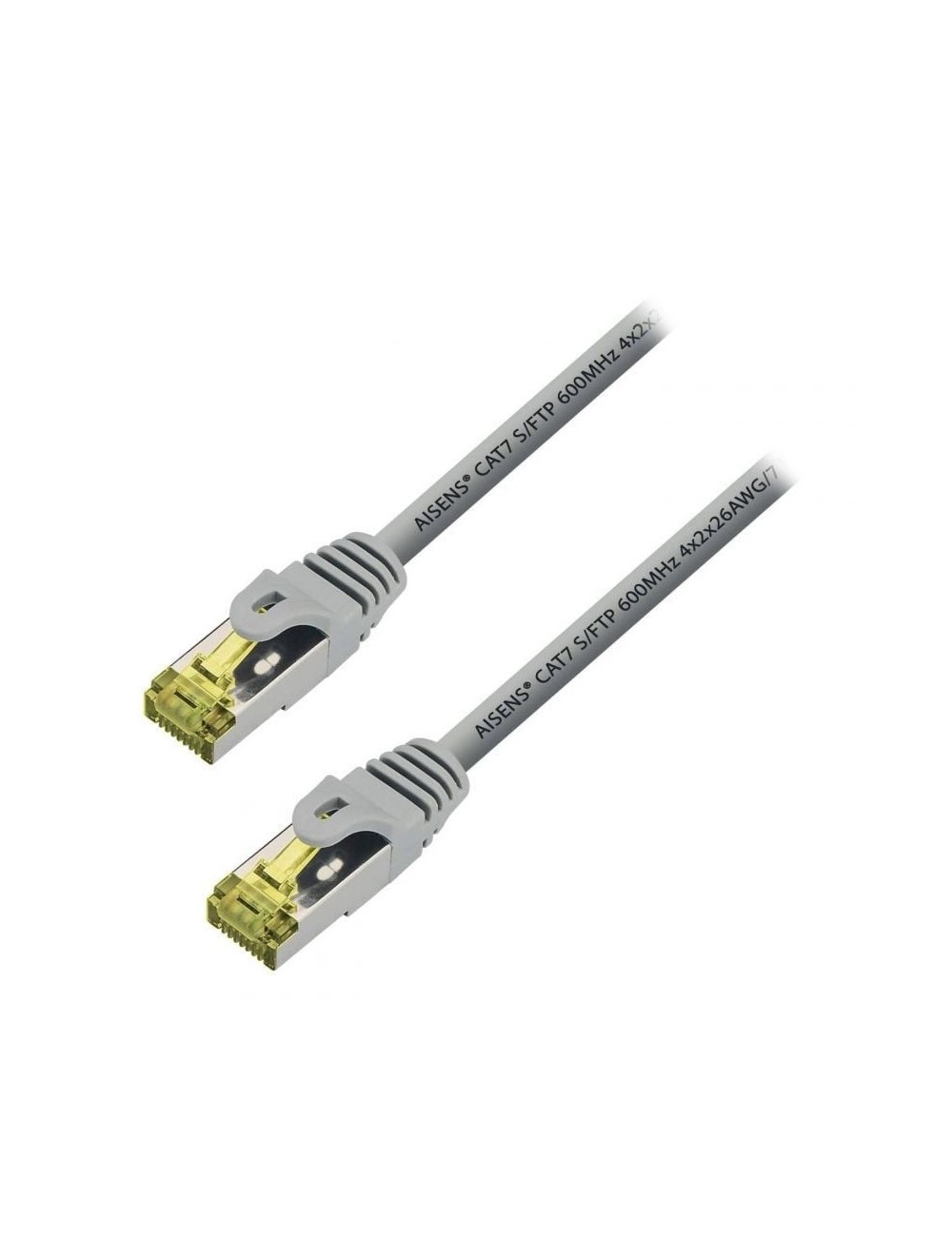 Cable de Red RJ45 S/FTP Aisens A146-0333 Cat.7/ 50cm/ Gris