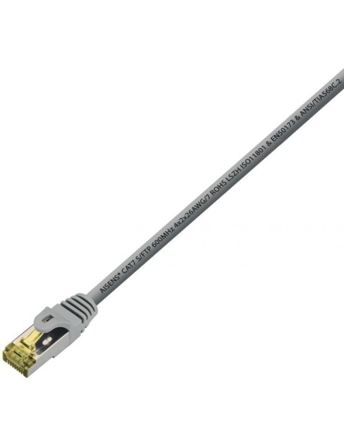CABLE DE RED RJ45 SFTP AISENS CAT.7 1 MT GRIS ( A146-0334 )