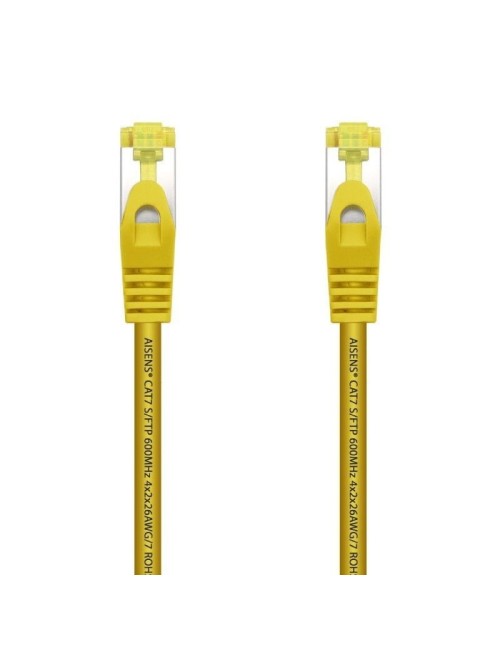 Cable de Red RJ45 SFTP Aisens A146-0472 Cat.7/ 25cm/ Amarillo