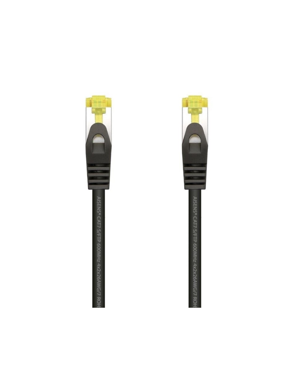 Cable de Red RJ45 SFTP Aisens A146-0485 Cat.7/ 50cm/ Negro
