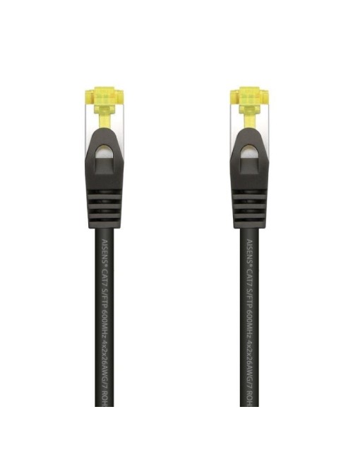 Cable de Red RJ45 SFTP Aisens A146-0485 Cat.7/ 50cm/ Negro