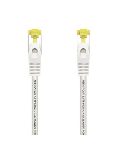 Cable de Red RJ45 SFTP Aisens A146-0488 Cat.7/ 25cm/ Blanco