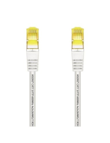 Cable de Red RJ45 SFTP Aisens A146-0488 Cat.7/ 25cm/ Blanco