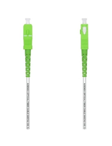 Cable de Fibra Óptica G657A2 3.0 Aisens A152-0493/ LSZH/ 1m/ Blanco