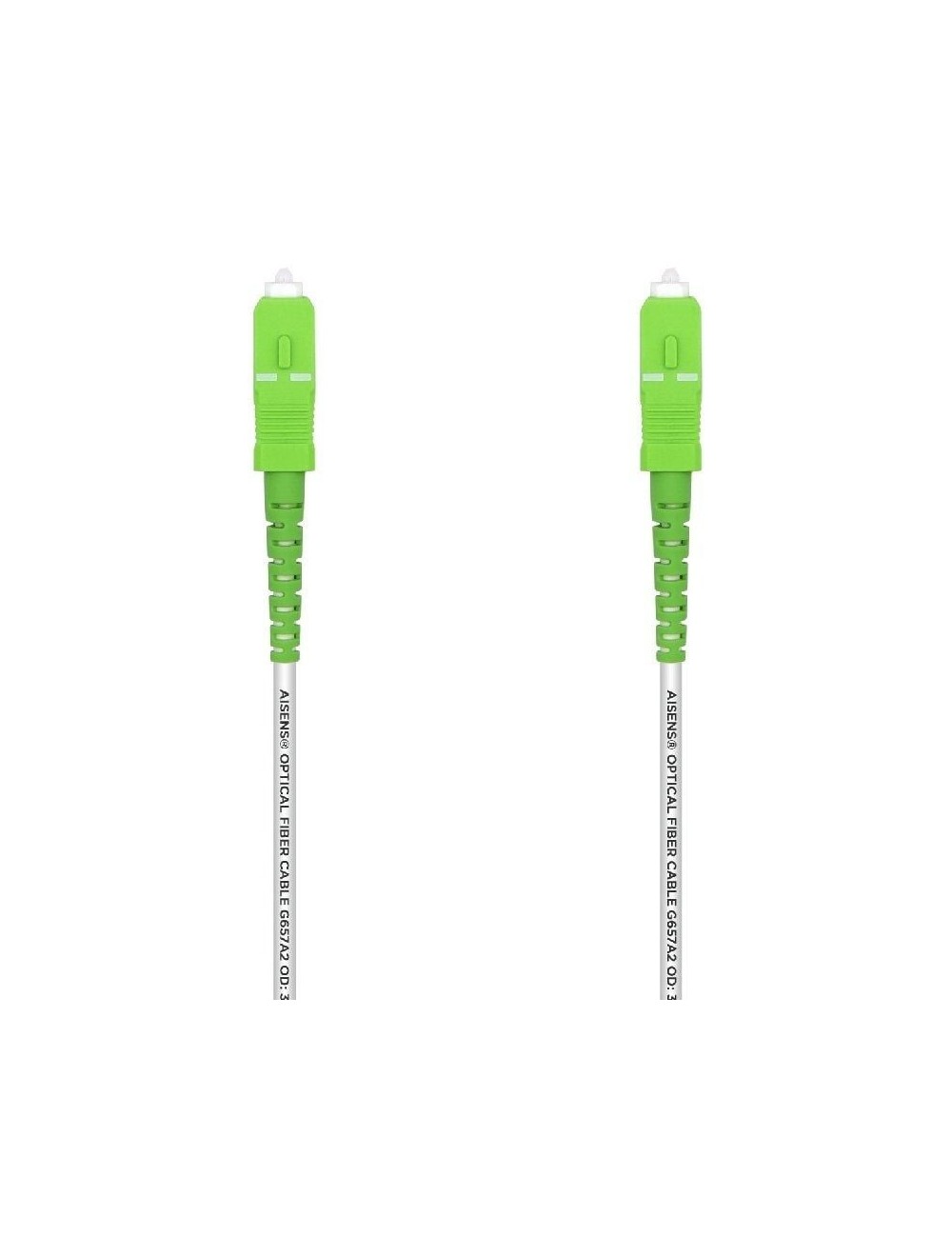 Cable de Fibra Óptica G657A2 3.0 Aisens A152-0496/ LSZH/ 5m/ Blanco