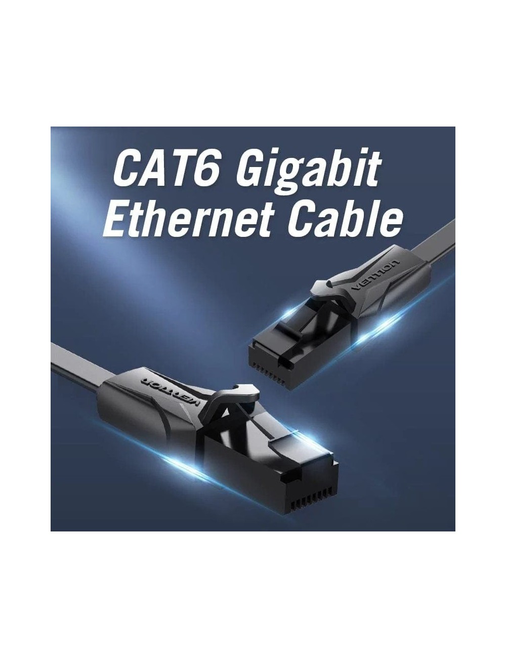 Cable de Red RJ45 UTP Vention IBABJ Cat.6/ 5m/ Negro