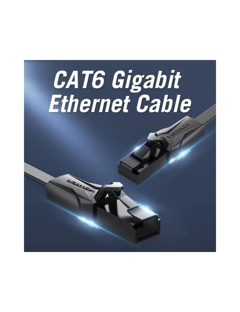 Cable de Red RJ45 UTP Vention IBABN Cat.6/ 15m/ Negro