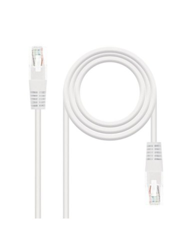 CABLE DE RED RJ45 NANOCABLE - CAT.5E - 1M - BLANC ( 10.20.0101-W )