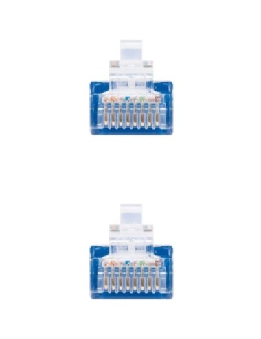 Cable de Red RJ45 UTP Nanocable 10.20.0400-BL Cat.6/ 50cm/ Azul