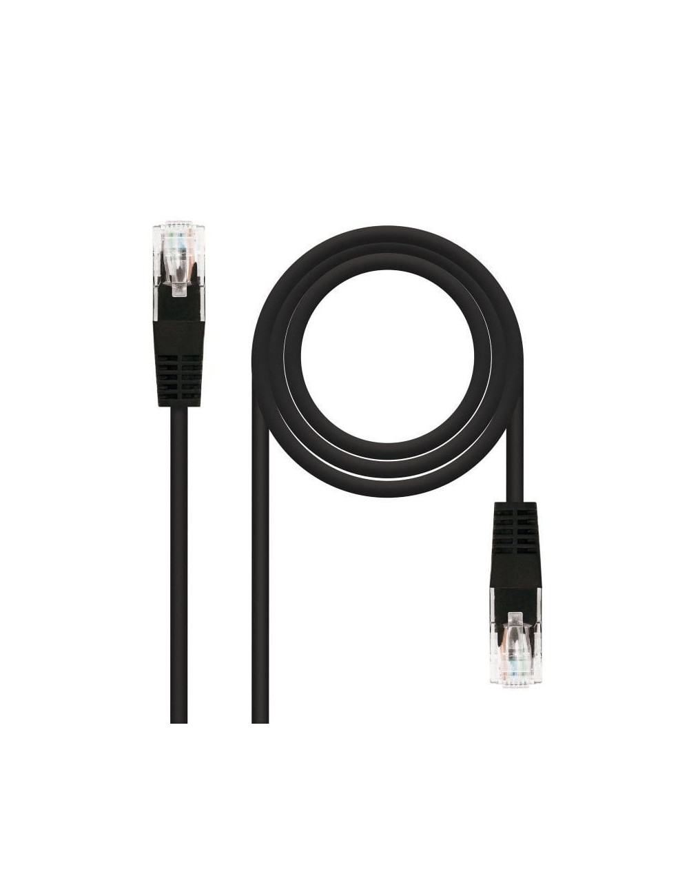 Cable de Red RJ45 UTP Nanocable 10.20.0400-L25-BK Cat.6/ 25cm/ Negro