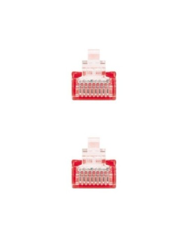 Cable de Red RJ45 UTP Nanocable 10.20.0400-L25-R Cat.6/ 25cm/ Rojo