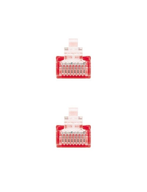 Cable de Red RJ45 UTP Nanocable 10.20.0400-L25-R Cat.6/ 25cm/ Rojo