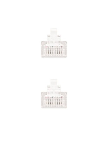 Cable de Red RJ45 UTP Nanocable 10.20.0400-L25-W Cat.6/ 25cm/ Blanco