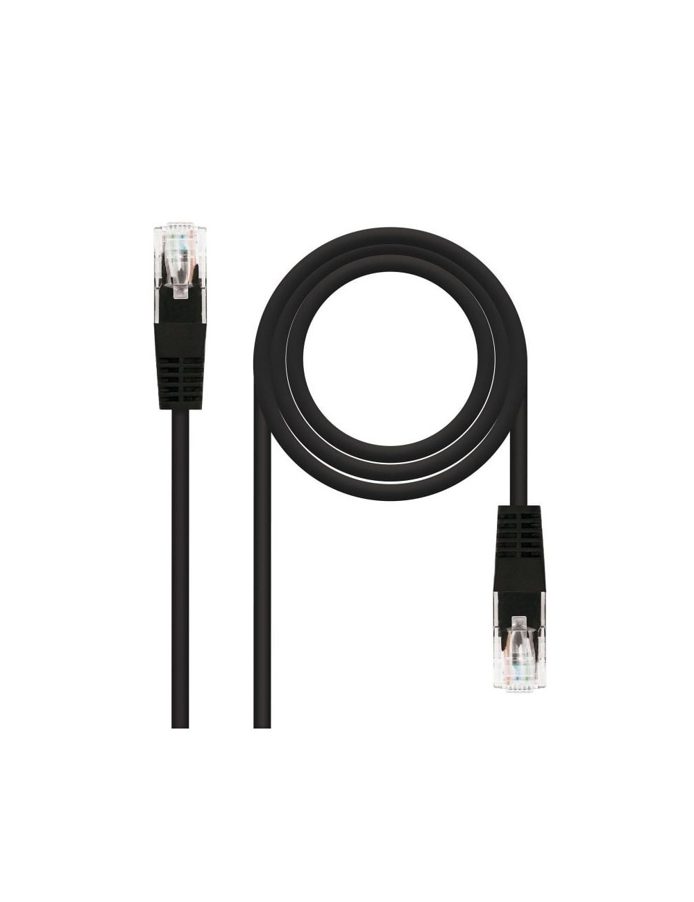Cable de Red RJ45 UTP Nanocable 10.20.0402-BK Cat.6/ 2m/ Negro